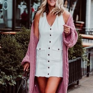 Sadie + Sage White Denim Dress